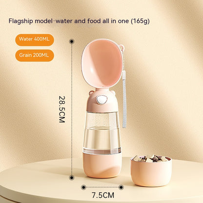 Portable Pet Water Bottle with Food Container (photo 14)