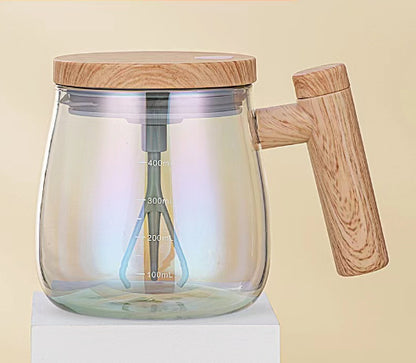 Self-Stirring Glass Coffee Mug, 400 ml (photo 40)