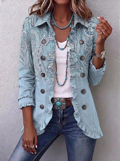 Women's Ruffled Button-Front Knit Cardigan (photo 15)