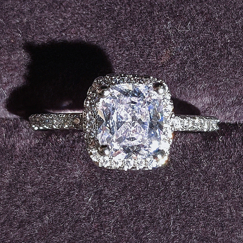 Multicolor Cubic Zirconia Statement Ring (photo 2)
