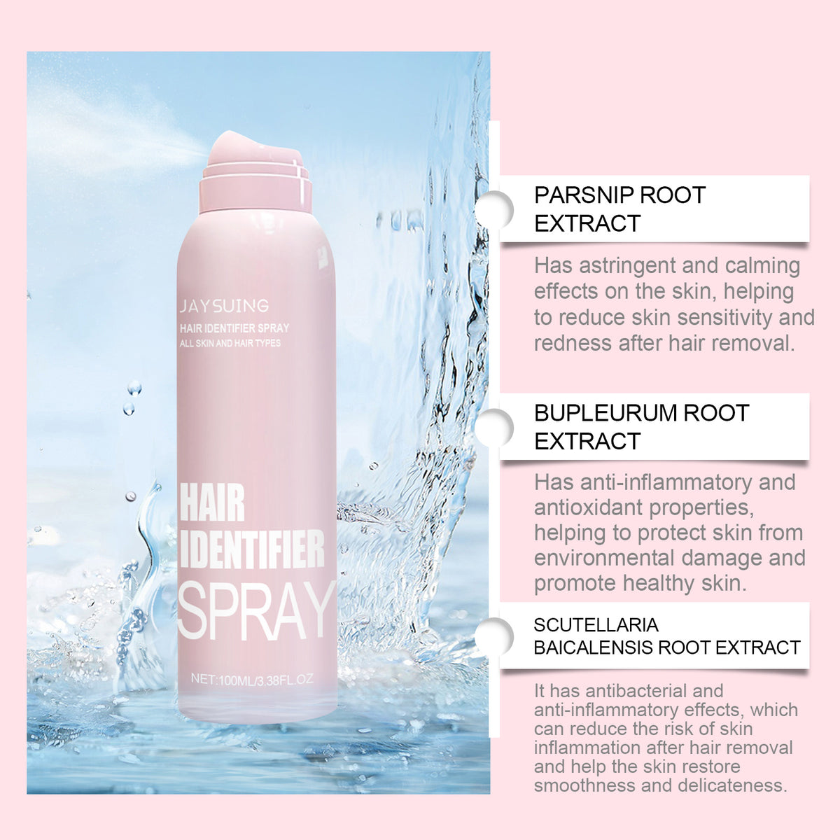 Facial Hair Identifier Spray for Dermaplaning, 100 ml (photo 5)
