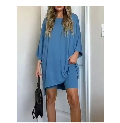 Women's Batwing T-Shirt and Shorts Set (photo 6)