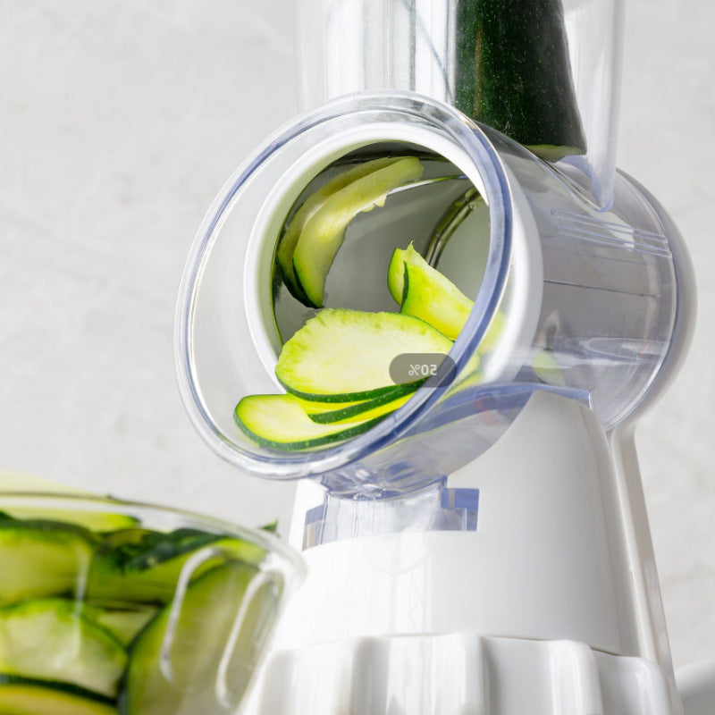 3-in-1 Rotary Drum Vegetable Slicer with Suction Base (photo 4)