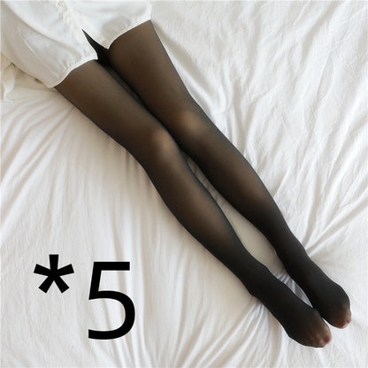 Women's Fleece-Lined Sheer-Look Tights (photo 19)