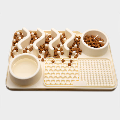 Silicone Lick Mat and Slow Feeder Bowl for Dogs, Small or Large (photo 3)