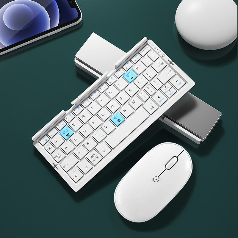 Mini Folding Bluetooth Keyboard with Stand (photo 8)