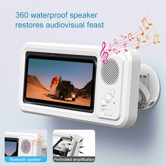 Shower Phone Holder Box with Bluetooth Speaker