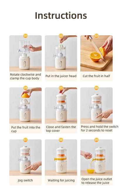 Cordless Electric Citrus Press Juicer (photo 4)