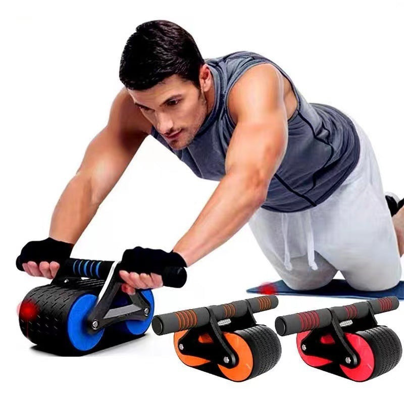 Automatic Rebound Double-Wheel Ab Roller with Knee Pad (photo 3)