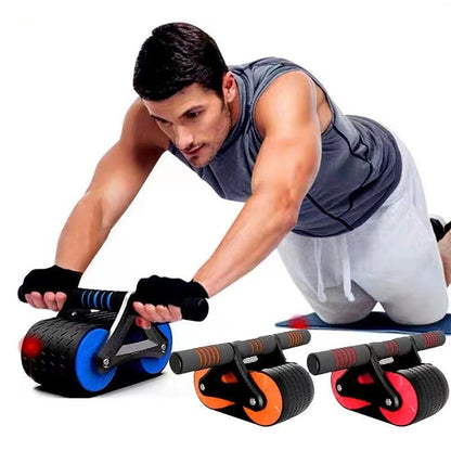 Automatic Rebound Double-Wheel Ab Roller with Knee Pad (photo 3)