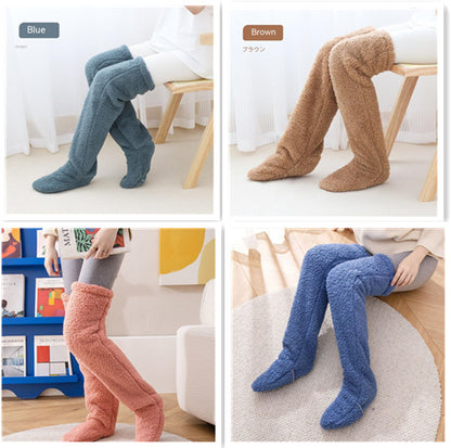 Over-the-Knee Fuzzy Long Socks (photo 31)