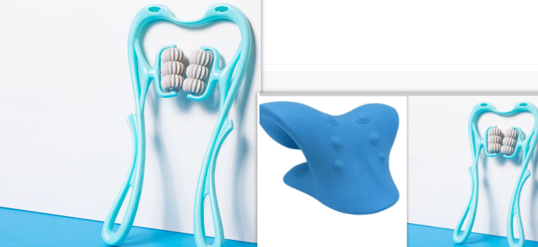 Manual Neck and Shoulder Massage Roller with Rolling Balls (photo 22)