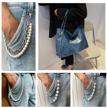 Women's Vintage PU Leather Tote Shoulder Bag (photo 38)