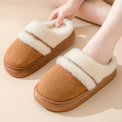 Warm Plush-Lined Cotton Slippers (photo 2)