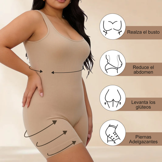 Women's Shapewear Bodysuit with Anti-Slip Bands