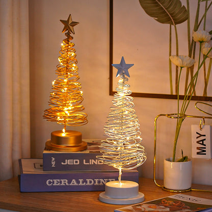LED Metal Christmas Tree Table Light (photo 2)