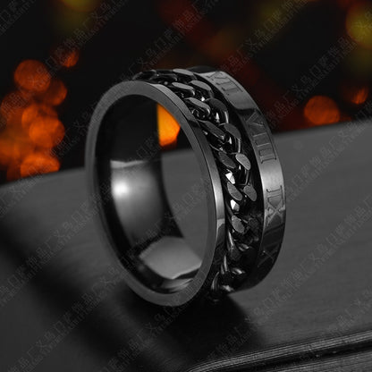 Roman Numeral Spinner Ring with Bottle Opener (photo 5)