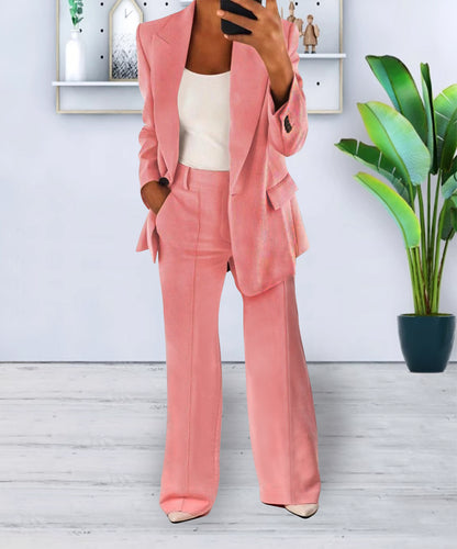 Women's Blazer and Pants Two-Piece Set (photo 3)