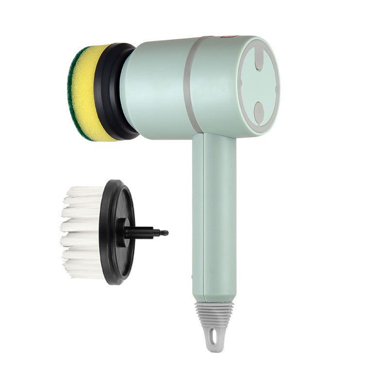 Rechargeable Electric Cleaning Brush with Interchangeable Heads (photo 4)