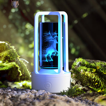Acrylic or Crystal Night Lamp with Bluetooth Speaker (photo 33)