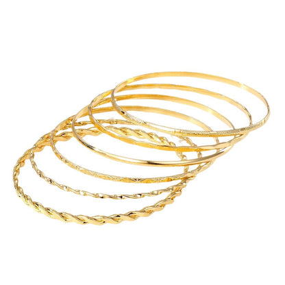 6-Piece Gold-Tone Chain Bracelet Set (photo 6)
