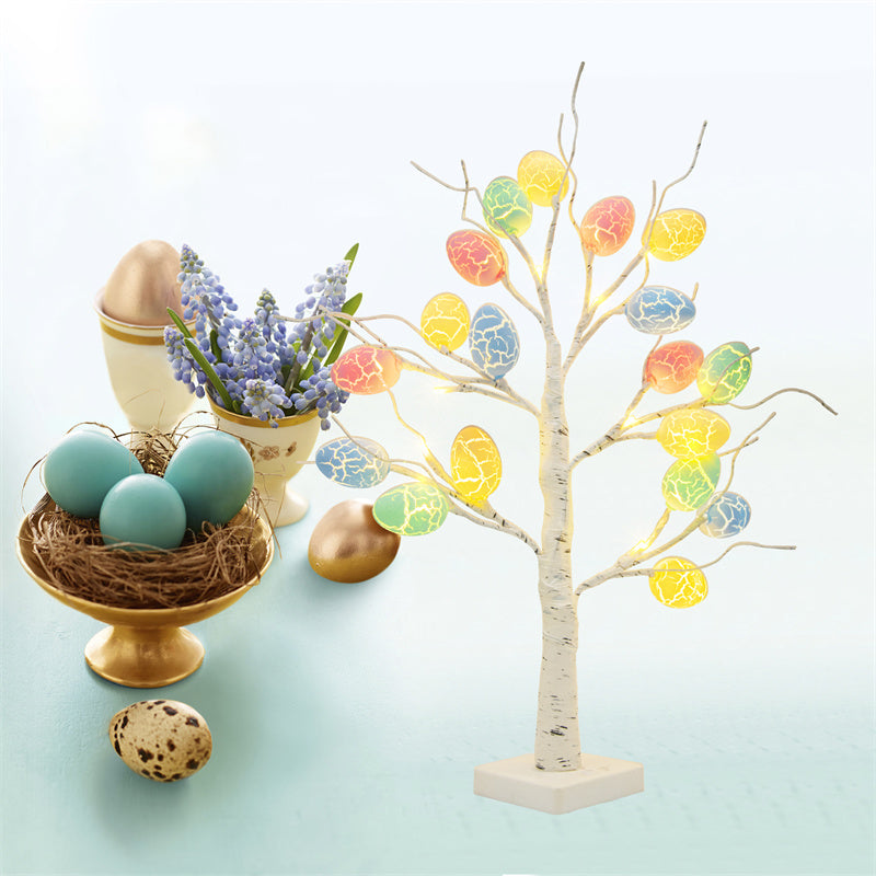 LED Birch Tree with Easter Egg Ornaments, 60 cm (photo 5)