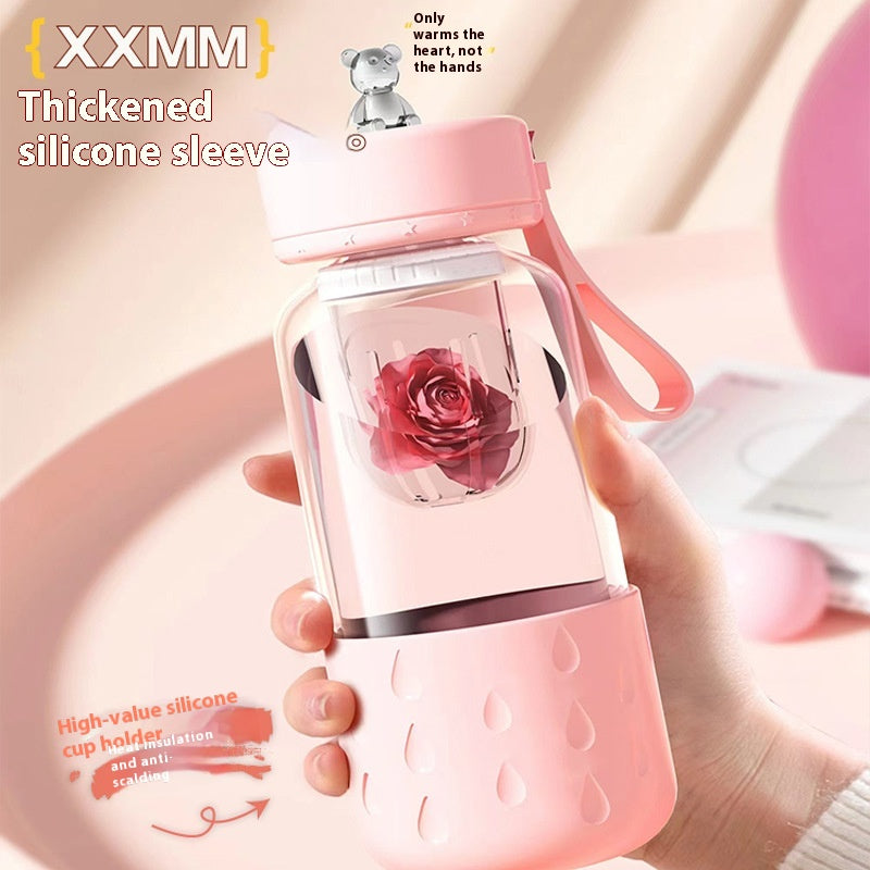 Glass Tea Infuser Tumbler with Magnetic Filter, 500 ml (photo 2)