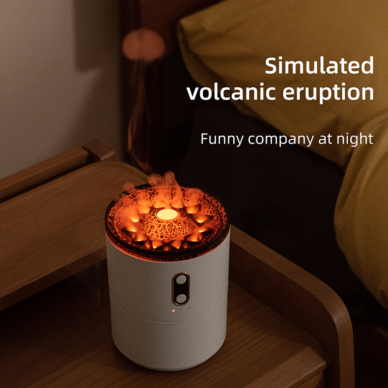 Volcano Flame Humidifier and Aroma Diffuser with Timer (photo 5)