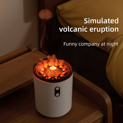 Volcano Flame Humidifier and Aroma Diffuser with Timer (photo 5)