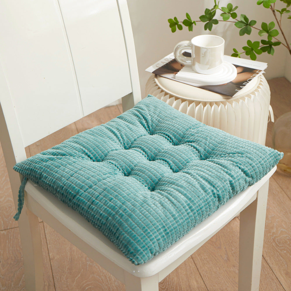 Corduroy Chair Cushion - Sky Blue (photo 5)