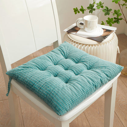Corduroy Chair Cushion - Sky Blue (photo 5)