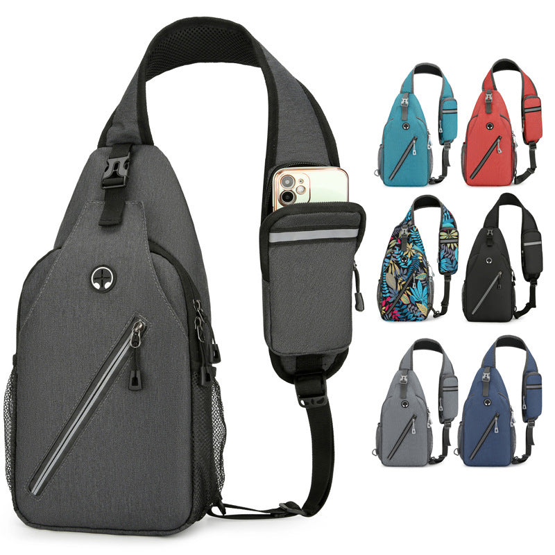 Men's Oxford Cloth Crossbody Chest Bag