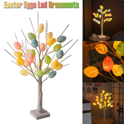 LED Birch Tree with Easter Egg Ornaments, 60 cm (photo 2)
