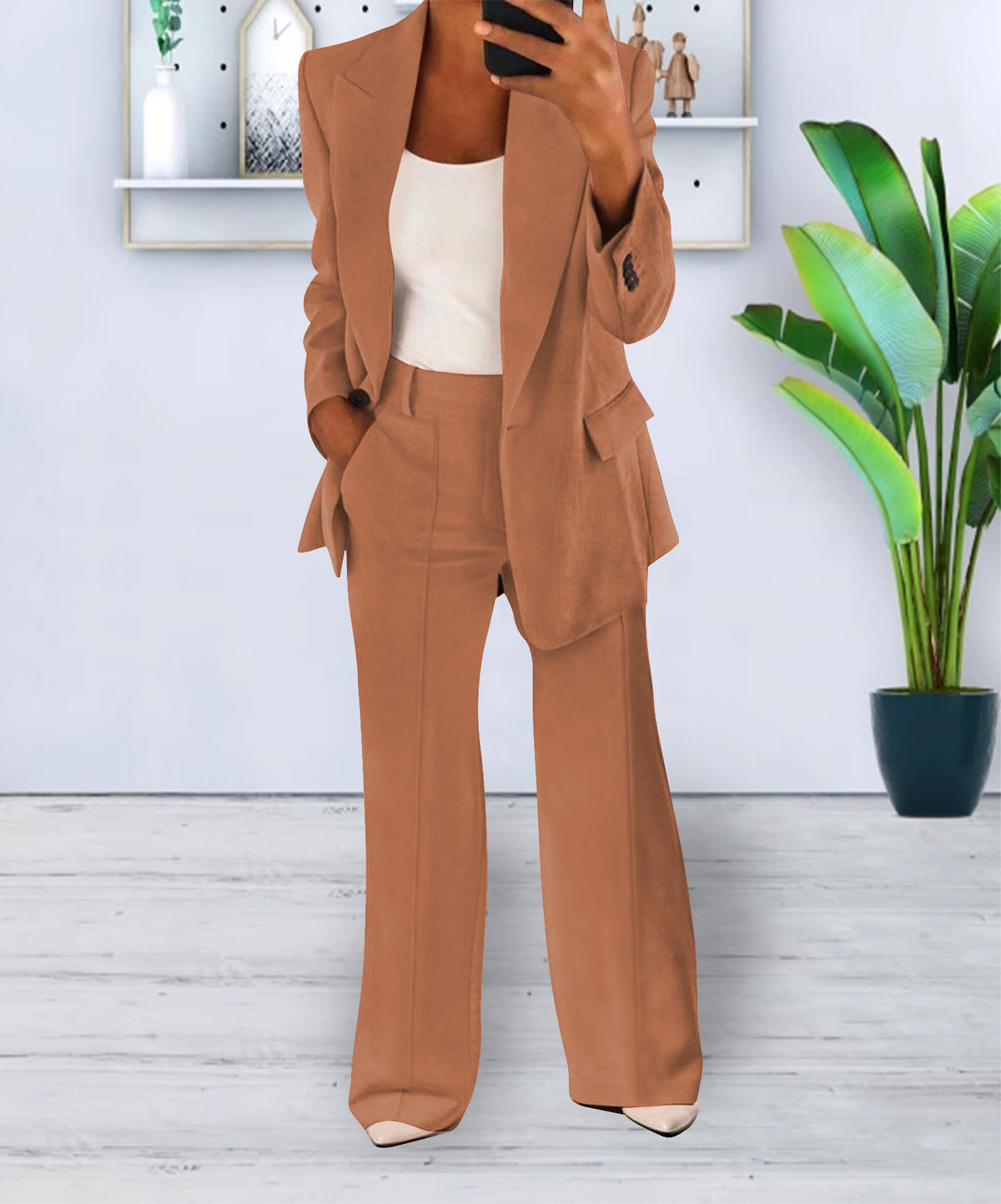 Women's Blazer and Pants Two-Piece Set (photo 5)