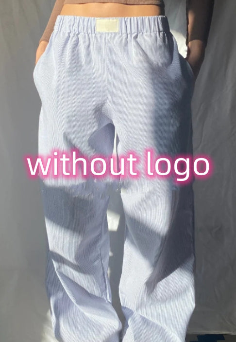 Women's Striped High-Waist Wide-Leg Pants (photo 21)