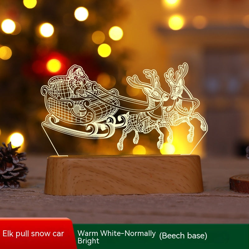 Christmas 3D Acrylic LED Night Light (photo 8)