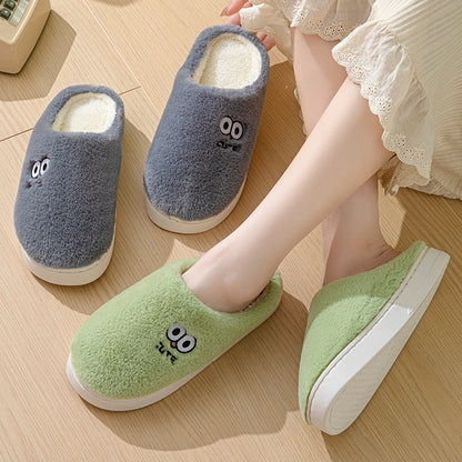 Big-Eyes Cartoon Plush House Slippers (photo 2)