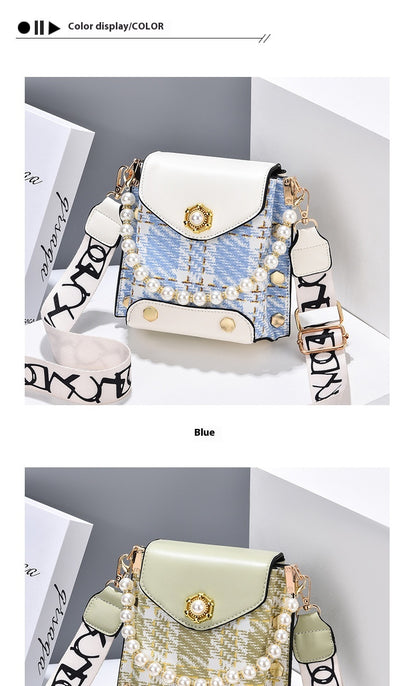 Mini Crossbody Phone Bag with Pearl Chain (photo 39)