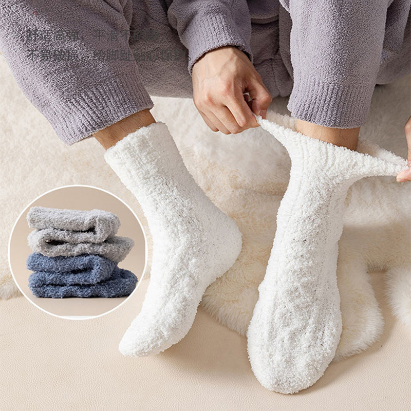 Fuzzy Coral Fleece Socks