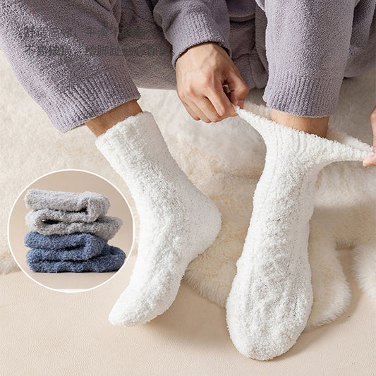 Fuzzy Coral Fleece Socks