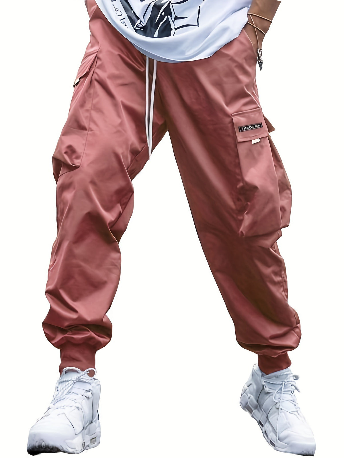 Men's Multi-Pocket Cargo Drawstring Pants (photo 12)