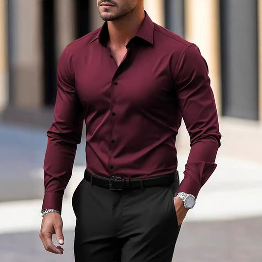 Men's Long-Sleeve Button-Down Shirt