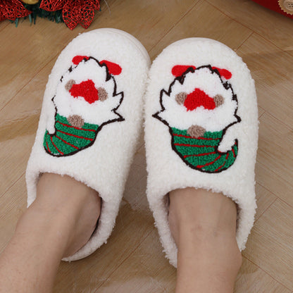 Cartoon Santa Plush House Slippers (photo 3)