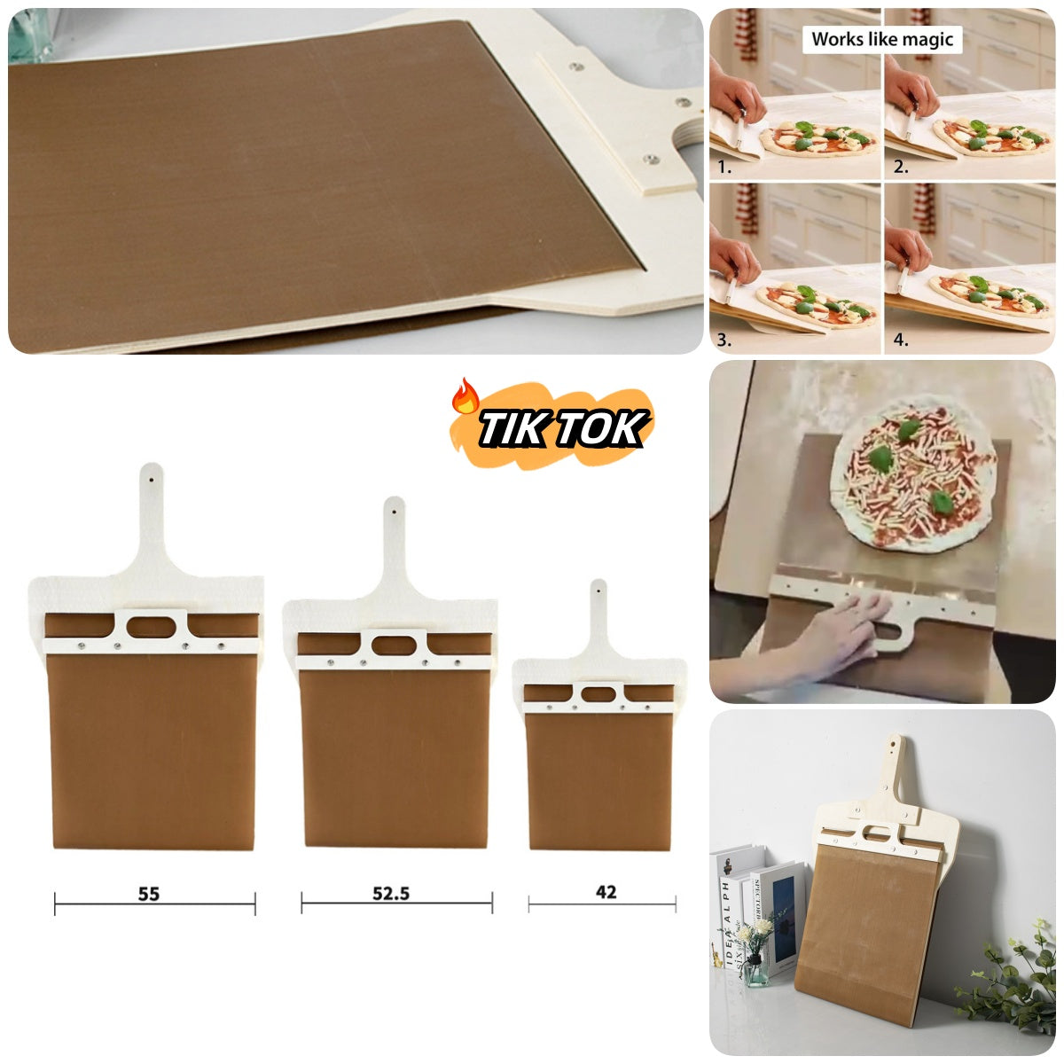 Wooden Sliding Pizza Peel (photo 3)