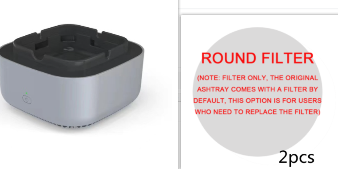 Ashtray with Built-In Fan and Replaceable Filter (photo 20)