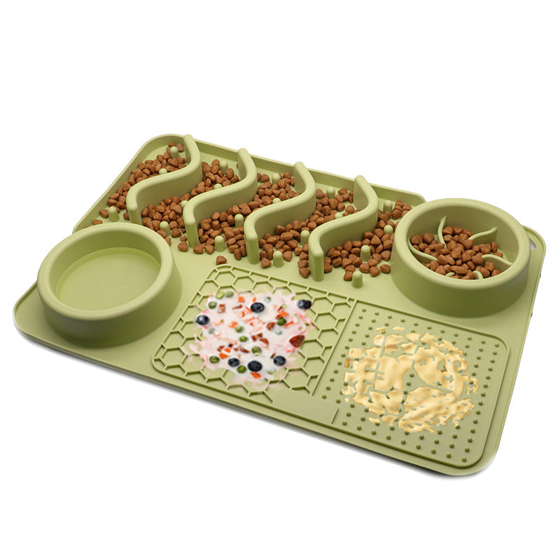 Silicone Lick Mat and Slow Feeder Bowl for Dogs, Small or Large (photo 4)