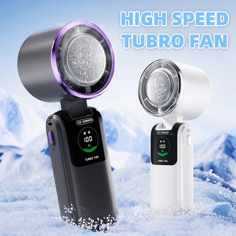Foldable Handheld Fan with Neck Strap, 4000 mAh