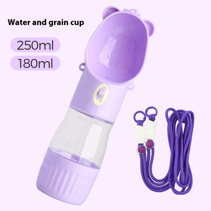2-in-1 Portable Dog Water Bottle with Food Container (photo 16)