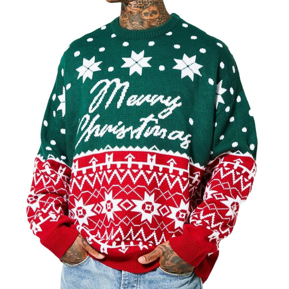 Men's Jacquard Knit Holiday Sweater (photo 5)
