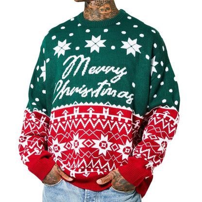 Men's Jacquard Knit Holiday Sweater (photo 5)